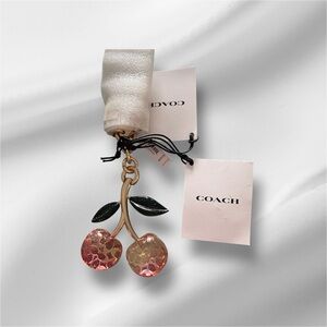 Coach Collectible Pink Cherry Bag Charm NWT Coach C’s inside the cherries